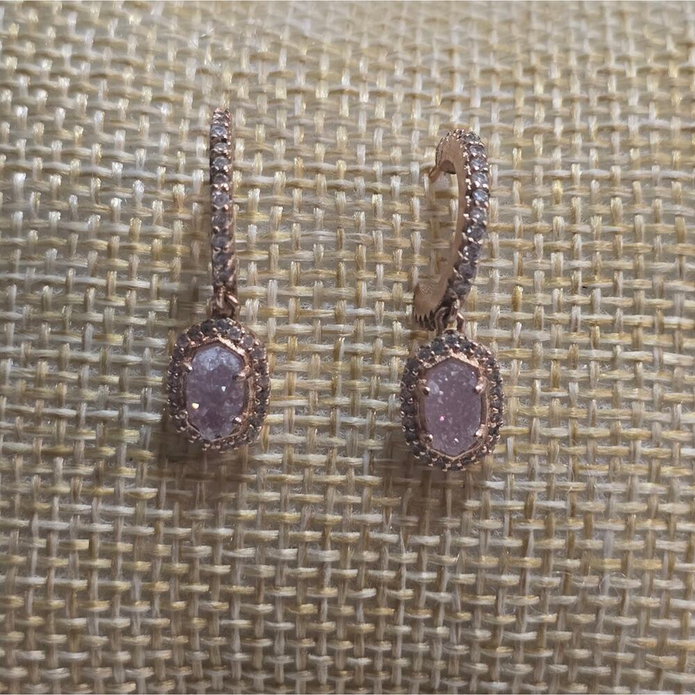 Kendra Scott Cale Hoop Rose Gold Earrings